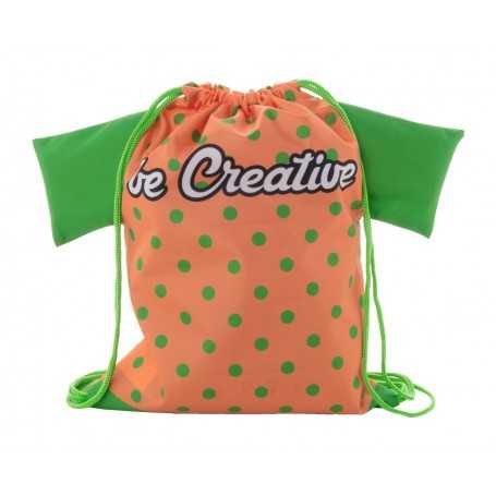 Sacca personalizzabile per bambini con coulisse Verde