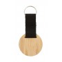 Portachiavi in bamboo, tondo Naturale