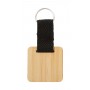 Portachiavi in bamboo, quadrato Naturale