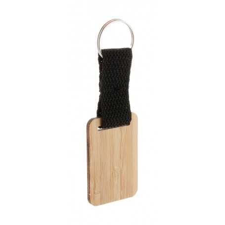 Portachiavi in bamboo, rettangolo Naturale