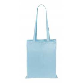 Borsa per la spesa in cotone Blu pastello