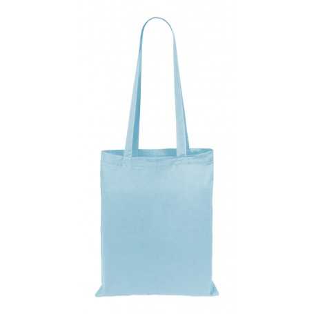 Borsa per la spesa in cotone Blu pastello