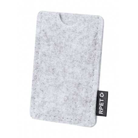 Porta carte di credito in RPET Grigio chiaro