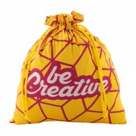 Sacca natalizia personalizzabile, grande Giallo