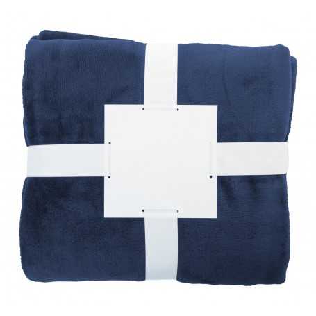 Coperta in flanella RPET Blu scuro