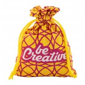 Sacca natalizia personalizzabile, media Giallo