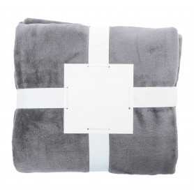 Coperta in flanella RPET Grigio