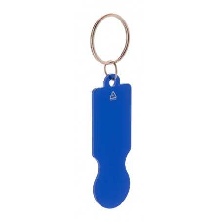 Portachiavi con gettone Blu