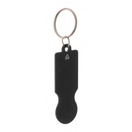 Portachiavi con gettone Nero
