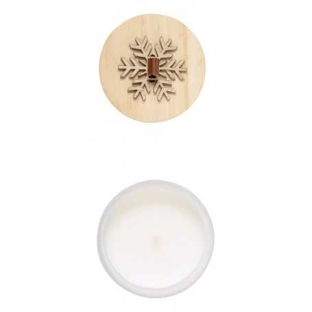 Candela natalizia Bianco