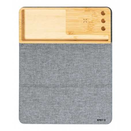Tappetino mouse con caricatore wireless Grigio scuro