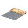 Tappetino mouse con caricatore wireless Grigio scuro