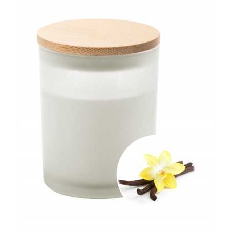 Candela, vaniglia Bianco