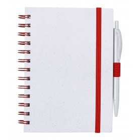 Quaderno in ABS riciclato (RABS) Rosso