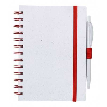 Quaderno in ABS riciclato (RABS) Rosso