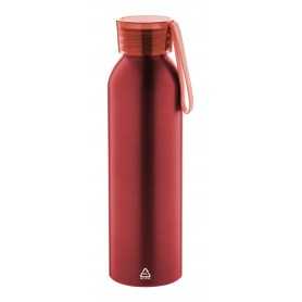 Borraccia in alluminio riciclato Rosso