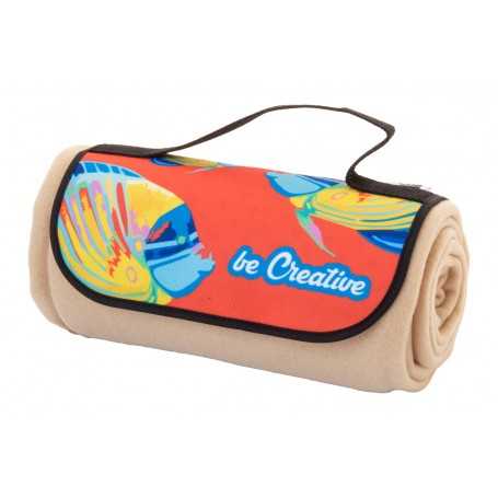 Coperta in pile RPET personalizzabile Naturale