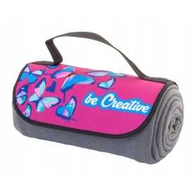 Coperta in pile RPET personalizzabile Grigio