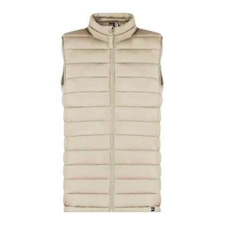 Gilet imbottito in RPET Naturale