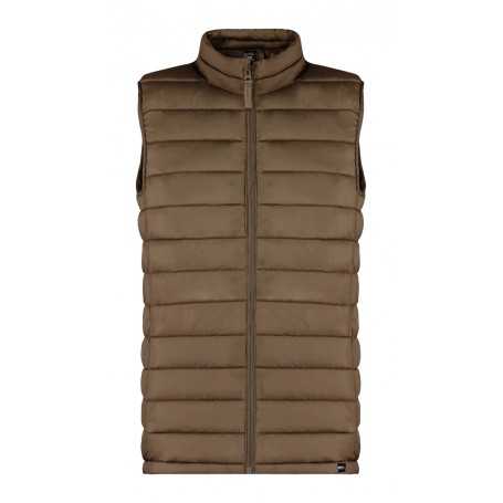 Gilet imbottito in RPET Marrone