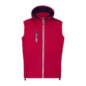 Gilet termico in softshell Rosso XXL