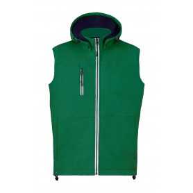 Gilet termico in softshell Verde S