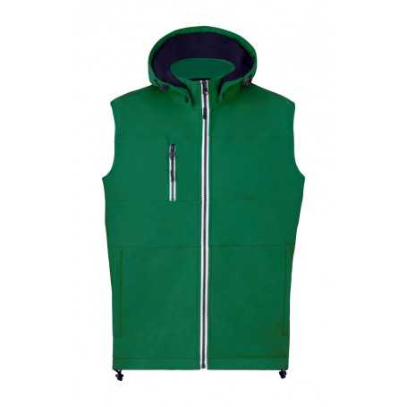 Gilet termico in softshell Verde L