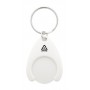 Portachiavi in RABS con gettone carrello Bianco