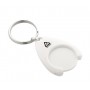 Portachiavi in RABS con gettone carrello Bianco