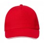Cappellino baseball in RPET Rosso