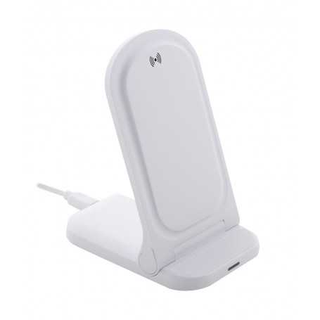 Supporto per cellulare in RABS con caricatore wireless Bianco