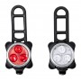 Set di luci ricaricabili per bicicletta Nero