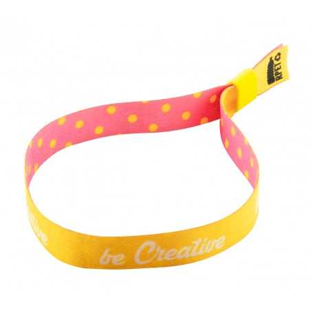 Braccialetto festival personalizzabile Giallo