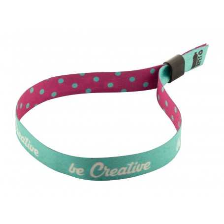 Braccialetto festival personalizzabile Nero
