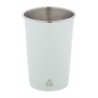 Tazza bicchiere in acciaio Bianco