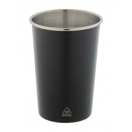 Tazza bicchiere in acciaio Nero