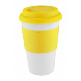 Tazza mug con silicone Giallo