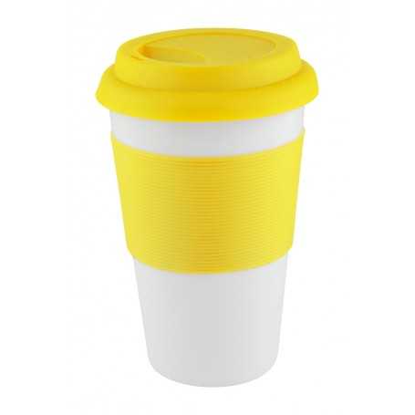 Tazza mug con silicone Giallo