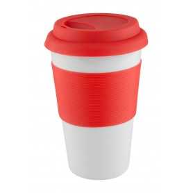 Tazza mug con silicone Rosso