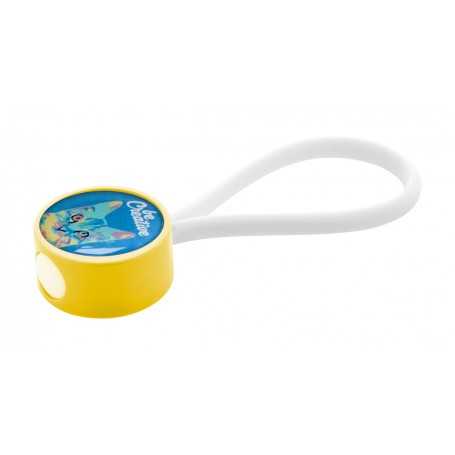 Portachiavi personalizzabile - elastico Giallo