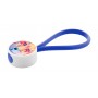 Portachiavi personalizzabile - elastico Blu