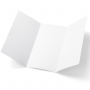 Pieghevole 150x265 mm 3 ante 6 facciate piega portafoglio