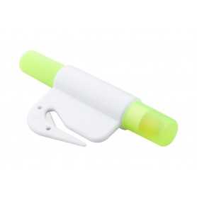 Evidenziatore con tagliacarte, giallo Giallo