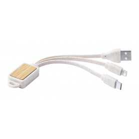 Portachiavi con cavetteria USB Beige