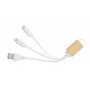 Portachiavi con cavetteria USB Beige