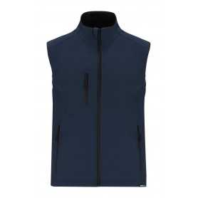 Gilet in softshell RPET Blu scuro XXL