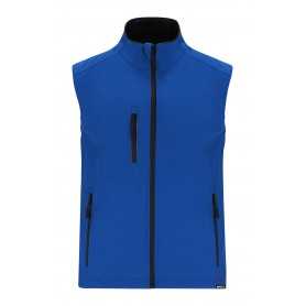 Gilet in softshell RPET Blu L