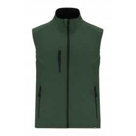 Gilet in softshell RPET Verde scuro XL
