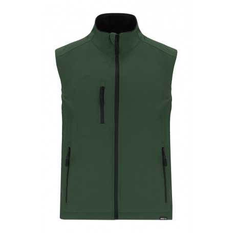 Gilet in softshell RPET Verde scuro XXL