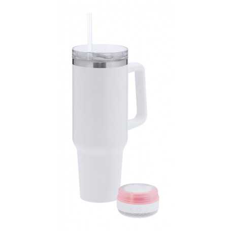 Mug termico con cassa acustica Bianco